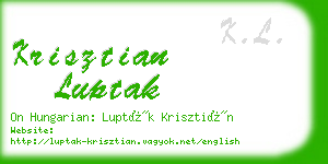 krisztian luptak business card